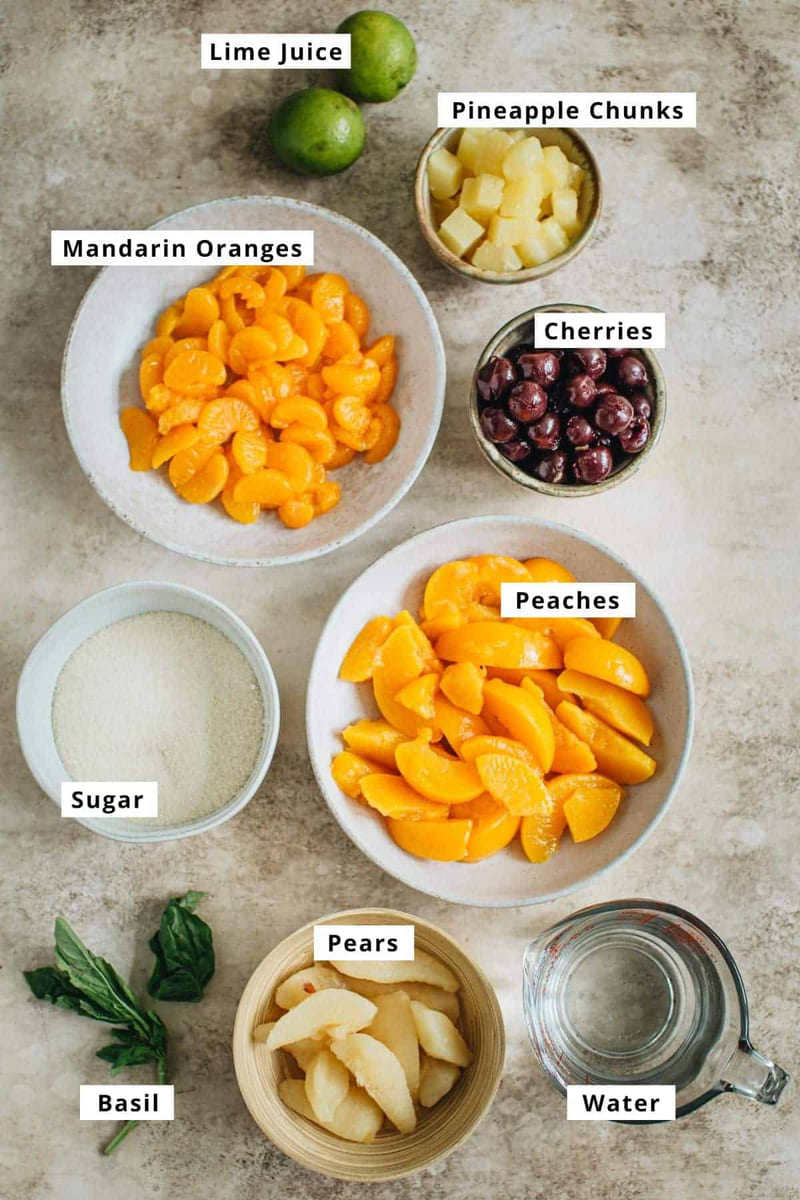 Nguyên liệu pha chế cocktail trái cây